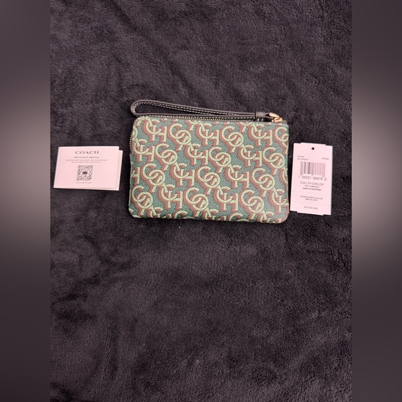 Coach Green and Red Wristlet - Picture 2 of 6